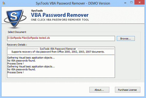 SysTools VBA Password Remover