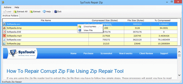 SysTools ZIP Repair [DISCOUNT: 15% OFF!]