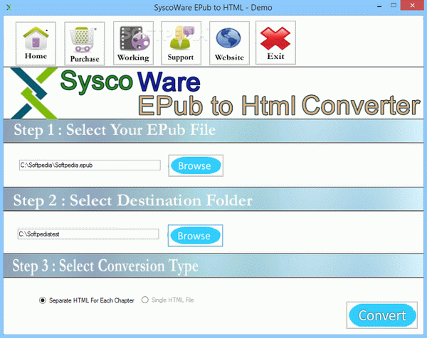 SyscoWare EPub to HTML Converter