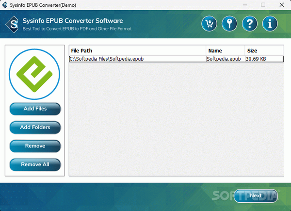 Sysinfo EPUB Converter