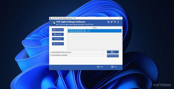 Sysinfo VCF Split & Merge Software