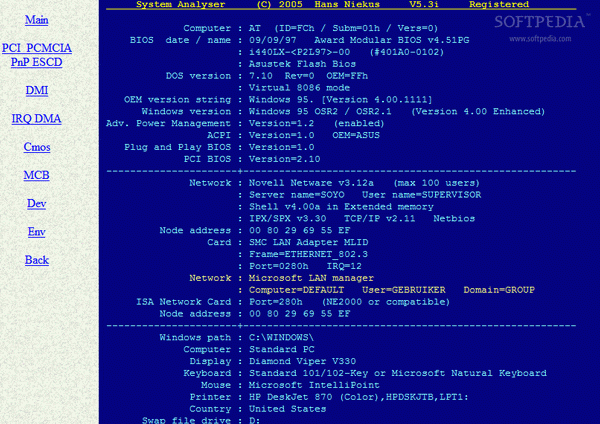 System Analyser