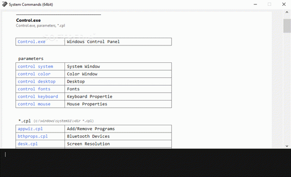 System Commands