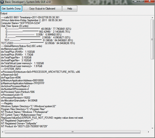 System Info Portable