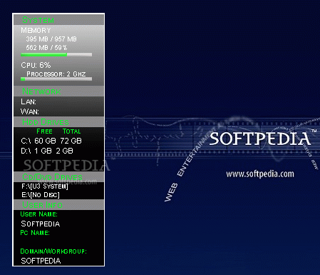 System Monitor Vista Gadget