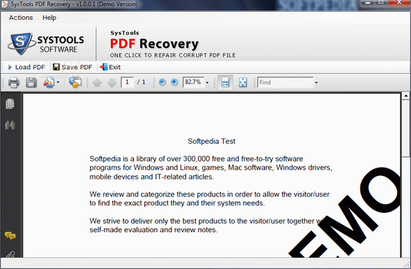 Systools PDF Recovery [DISCOUNT: 15% OFF!]