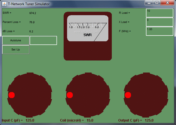 T-Network Tuner Simulator