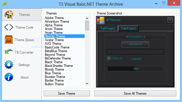 T3 Visual Basic.NET Theme Archive