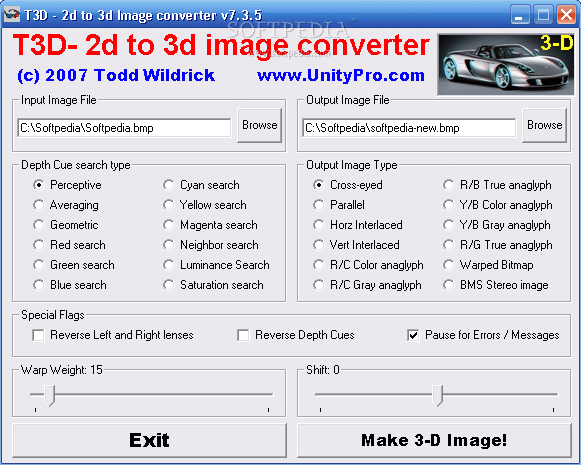 T3D - 2D to 3D Converter