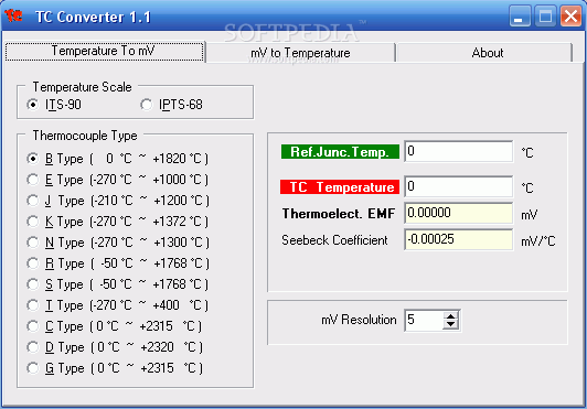 TCConverter Thermocouple Temp-Emf Converter