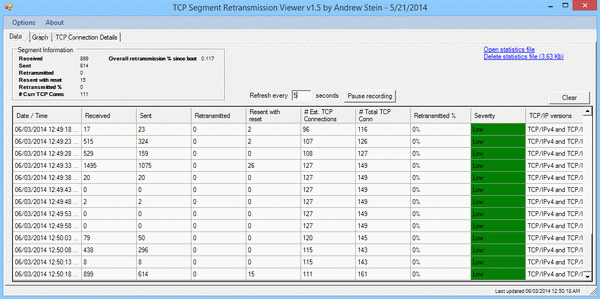 TCP Segment Retransmission Viewer