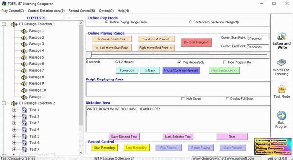 TOEFL iBT Listening Conqueror