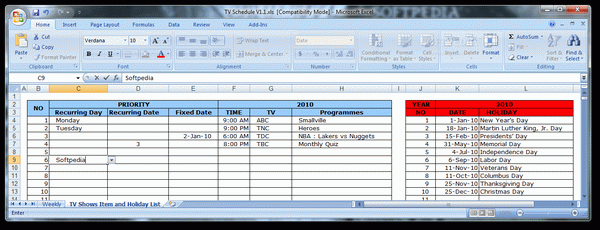 TV Schedule