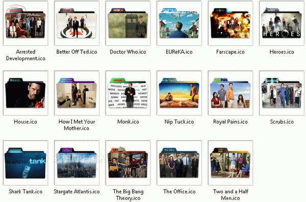 TV Show Folder Icon Pack ICO