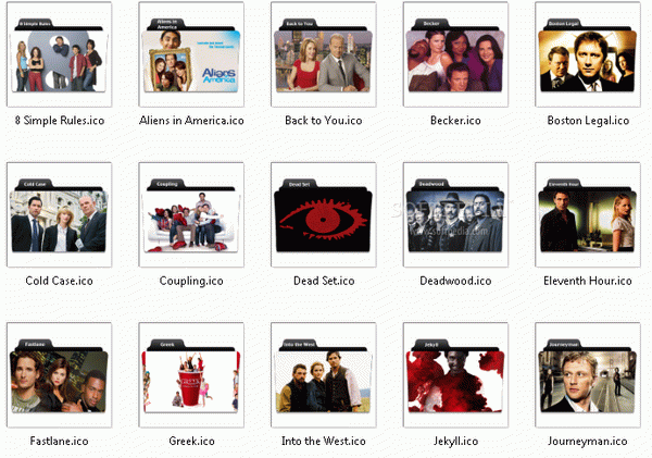 TV Show Icons 8 Windows