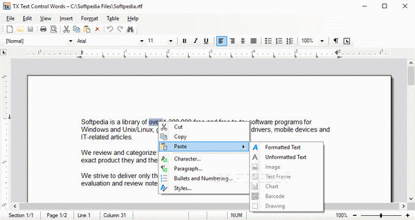 TX Text Control .NET for Windows Forms Express