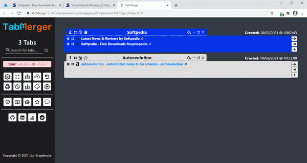 TabMerger for Chrome