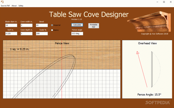 Table Saw Cove Designer