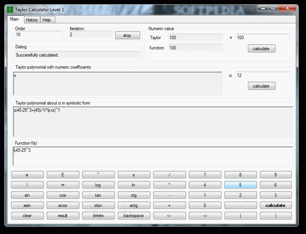 Taylor Calculator Level 1