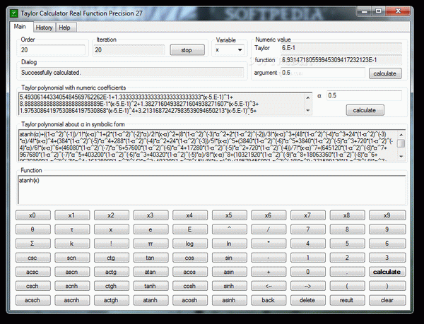 Taylor Calculator Real 27