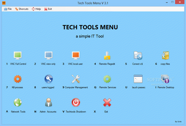 Tech Tools Menu