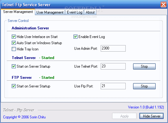 Telnet Ftp Server