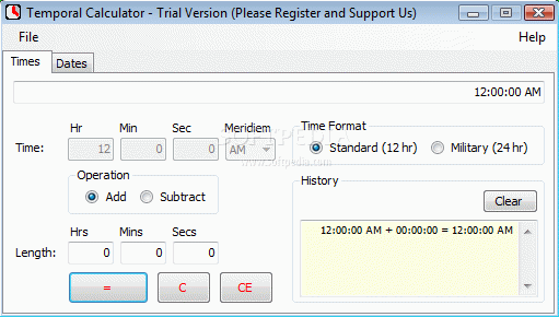 Temporal Calculator