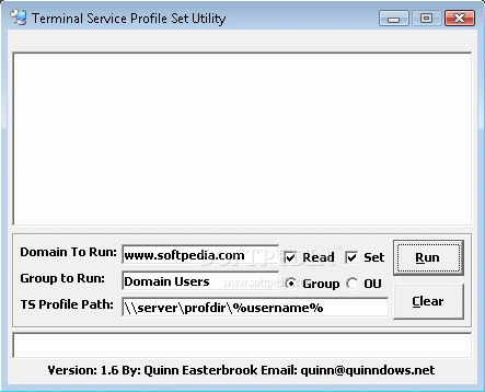 Terminal Service Profile Set