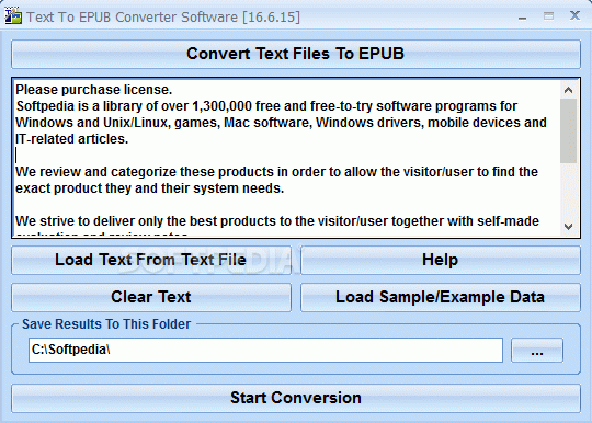 Text To EPUB Converter Software