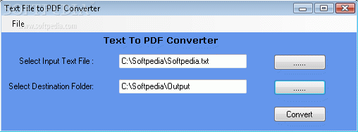 Text To PDF Converter