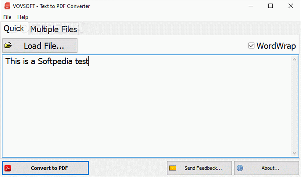 Text to PDF Converter