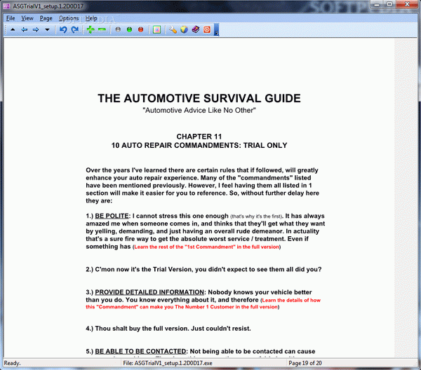 The Automotive Survival Guide