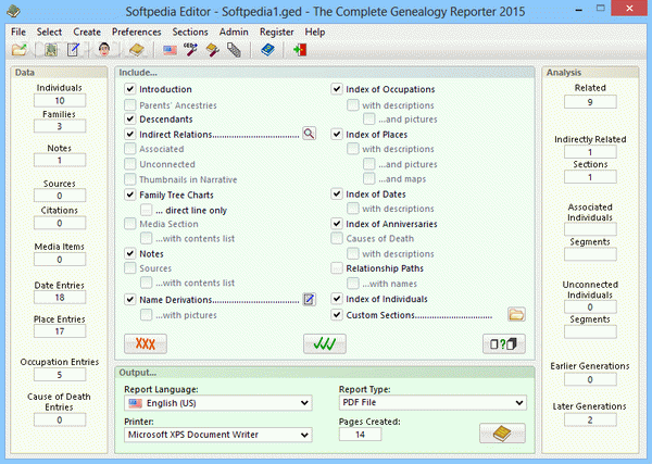 The Complete Genealogy Reporter