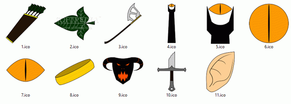 The Lord Of The Rings Icons Pack