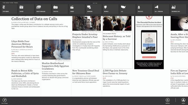 The New York Times for Windows 8