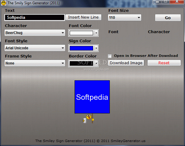 The Smiley Sign Generator 2011