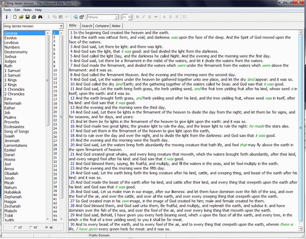 The Unbound Bible Tools
