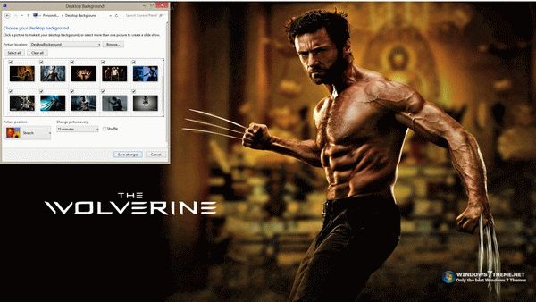 The Wolverine Windows 7 Theme