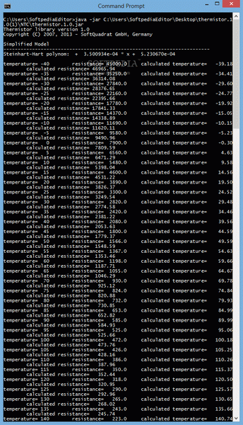 Thermistor library