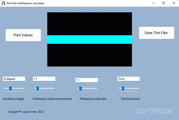 Thin Film Interference Calculator