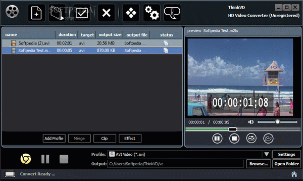 ThinkVD HD Video Converter