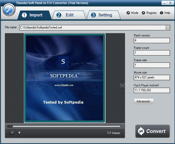 ThunderSoft Flash to FLV Converter