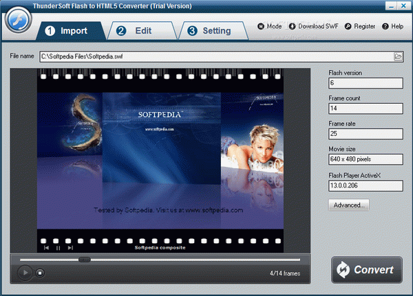 ThunderSoft Flash to HTML5 Converter