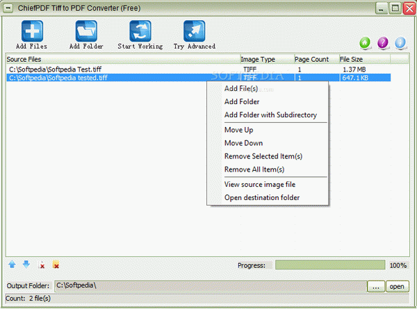 ChiefPDF Tiff to PDF Converter