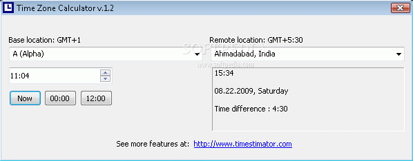 Time Zone Calculator
