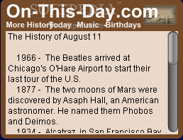 Today In History Yahoo! Widget