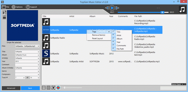 TopGen Music Editor