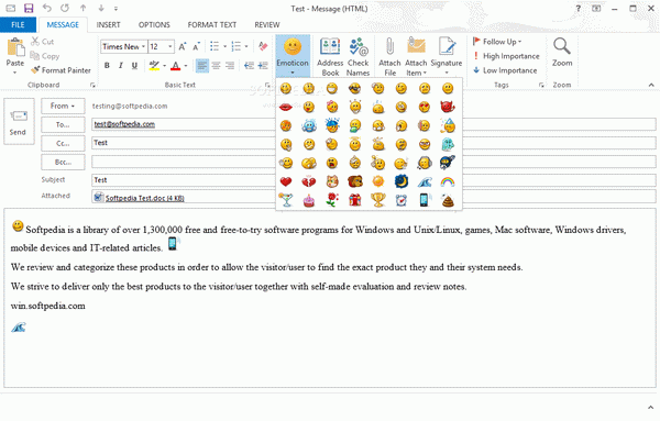 Topalt Emoticons for Outlook