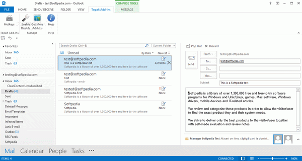 Topalt Hotkeys for Outlook