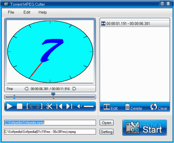 Torrent MPEG Cutter